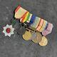 0329c Wwi Wwii Japanese Imperial Soldier War Uniform 7 Medal Badge Bar
