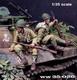 1/35 Wwii Japanese Imperial Army Tank Rider Set A Seated Rider Res Plastic Model