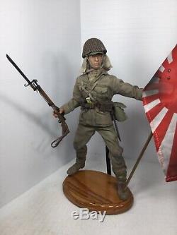 1/6 Bbi Custom Imperial Japanese Navy Marine Arisaka & Flag+stand Ww2 Dragon DID