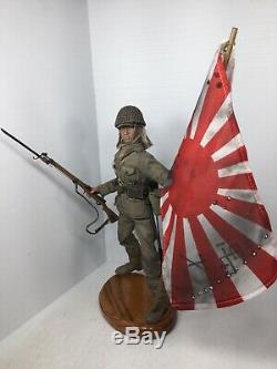 1/6 Bbi Custom Imperial Japanese Navy Marine Arisaka & Flag+stand Ww2 Dragon DID