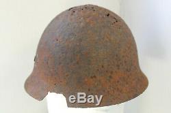 100% Original WW2 IMPERIAL JAPANESE HELMET RELIC BATTLE OF GUADALCANAL