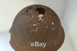 100% Original WW2 IMPERIAL JAPANESE HELMET RELIC BATTLE OF GUADALCANAL