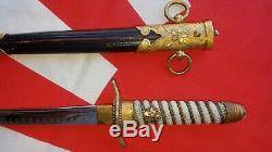 100% Original World War II Japanese Imperial Navy Officers Dink Dagger