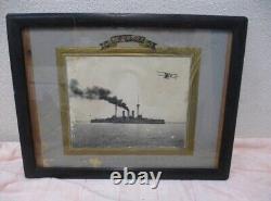 1905 Japanese Battleship Shikishima Photo WWI WWII Imperial Navy Framed Curtis