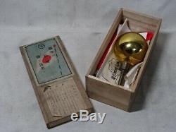 1935's Vintage Japanese WW2 Imperial Japan Silk Flag Japan with wooden box M7