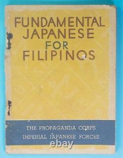 1944 WWII Philippines Imperial Japanese Propaganda Book Fundamental Japanese