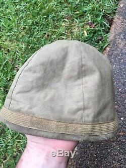 Aged WW2 Imperial Japanese Army Helmet Cover Sword Hat