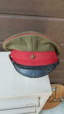 Antique Imperial Japanese Army Military Officer Cap Visor Star WW2 World War II