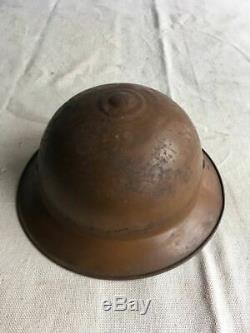 Antique Imperial Japanese Army WW2 World War II Kids Iron Helmet Diameter 8.6in