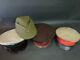 Antique Imperial Japanese Army Ww2 World War Ii Military Cap Set Of 4 Hats