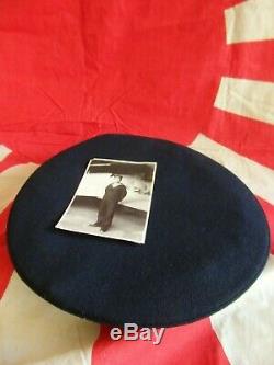 Antique Japanese World War 2 WW2 Imperial Japan Navy Officer Hat Cap /photograph