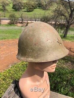 Authentic WW2 Japanese Imperial Army Type 90 Combat Helmet