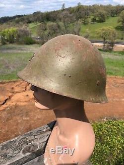 Authentic WW2 Japanese Imperial Army Type 90 Combat Helmet