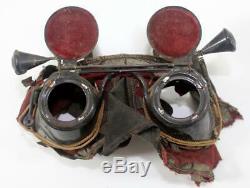 Exceedingly Rare WW II Imperial Japanese Navy Kamikaze Pilot Flip Down Goggles