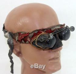 Exceedingly Rare WW II Imperial Japanese Navy Kamikaze Pilot Flip Down Goggles