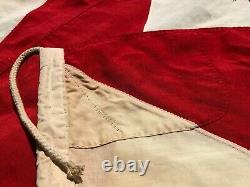Extremely Scarce HUGE Imperial Japanese Navy Battleship Banner WW2 WWII Original