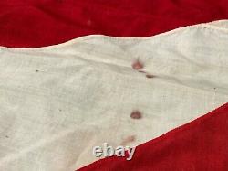 Extremely Scarce HUGE Imperial Japanese Navy Battleship Banner WW2 WWII Original