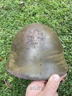 Fine WW2 Imperial Japanese Army Type 90 Helmet WWII Veteran Bringback War Trophy