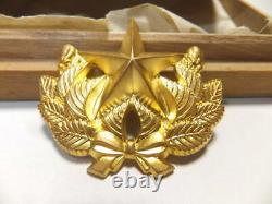 Former Japanese Army Imperial Guard Cap Badge with box original! WW? Military