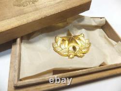 Former Japanese Army Imperial Guard Cap Badge with box original! WW? Military