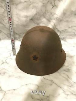 Former Japanese Army Iron helmet Original! WW? Imperial navy military antique