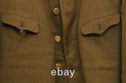 Former Japanese Army Uniform Jacket with Collar Badge Imperial WW2 length 55