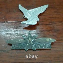 Former Japanese Navy ARAWASHI TROOPS Badge WW? Imperial army antique hayabusa