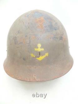 Former Japanese Navy Iron Type 90 helmet Original! WW? Imperial navy military