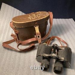 Former Japanese Navy Original Binoculars with Case Imperial Army WW2 Military