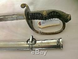 Genuine WW2 Imperial Japanese Officer's Kyu Gunto Sword Dagger WithMetal Scabbard