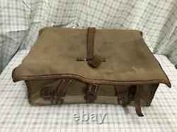 IMPERIAL JAPANESE ARMY WWII CANVAS KNAPSACK-SHOWA ERA Canvas / Pony Fur