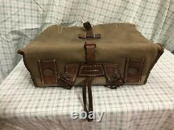 IMPERIAL JAPANESE ARMY WWII CANVAS KNAPSACK-SHOWA ERA Canvas / Pony Fur