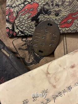Id'd Imperial Japanese Army Reserve Machine Gun Unit Grouping China Dog Tag