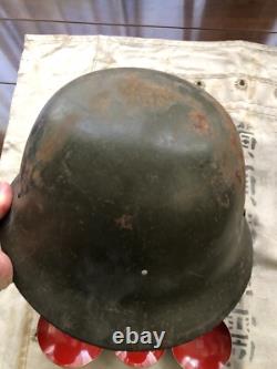 Imperial Japan Military 8pc Set Helmet Medal Badge Flag Cup Prewar WWII Era