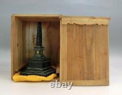 Imperial Japanese Army Charter Oath Emperor Meiji Tower OKIMONO Height20cm