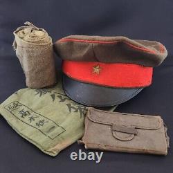 Imperial Japanese Army Hat Gaiter Notebook and more WW2 Vintage Original 5-star