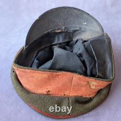 Imperial Japanese Army Visor Cap WWII Era Antique Military Hat Showa Vintage