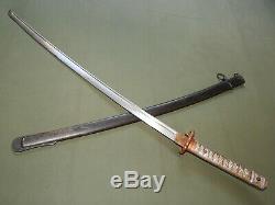 Imperial Japanese Army WW2 TYPE 95 NCO SWORD With MATCHING SCABBARD Vtg Saber RARE