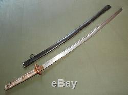 Imperial Japanese Army WW2 TYPE 95 NCO SWORD With MATCHING SCABBARD Vtg Saber RARE