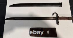 Imperial Japanese Army WWII Hooked Quillon Bright Blade Type 30 Arisaka Bayonet