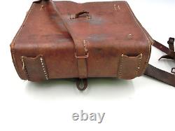 Imperial Japanese Army leather bag Bag pack WW2 Vintage Japan