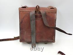 Imperial Japanese Army leather bag Bag pack WW2 Vintage Japan