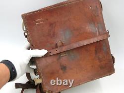 Imperial Japanese Army leather bag Bag pack WW2 Vintage Japan