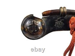 Imperial Japanese Navy Sailor Whistle Military WW2 Vintage withBox FromJapan