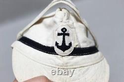 Imperial Japanese Navy White Field Cap. NNJ2002cxa