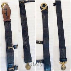Imperial Japanese Navy real officer sword belt straight sword belt
