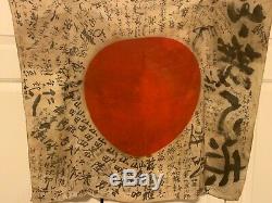 Imperial WW2 Japanese National silk flag army meatball good luck Vintage