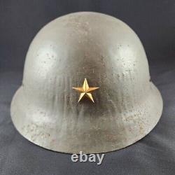 Japan Original Army Iron Helmet Military WW2 Imperial Soldier 5-star Vintage #2