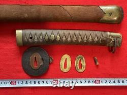 Japanese Antique World War II Japanese Army Military Sword GUNTO Katana