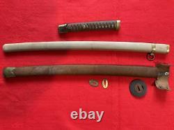 Japanese Antique World War II Japanese Army Military Sword GUNTO Katana